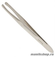 10384 Solinberg Пинцет 251-09R1 серебристый, округлое окончание - фото 96977