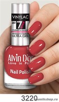 3220/00799 Alvin D'or Vinylac ADN-32 Лак для ногтей 3220  матовый индийский красный 15мл - фото 97069