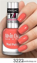 3222/00843 Alvin D'or Vinylac ADN-32 Лак для ногтей 3222 матовый розовый неон 15мл - фото 97071