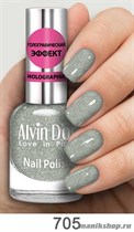 705/62081 Alvin D'or ADN-07 Лак для ногтей Голографик 705 серебро 15мл - фото 97092