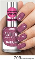 709/62128 Alvin D'or ADN-07 Лак для ногтей Голографик 709 малиновый 15мл - фото 97096