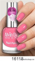 16118/27929 Alvin D'or ADN-16 Лак-Гель для ногтей 16118 матовый красный 15мл - фото 97140