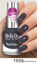 1658/22177 Alvin D'or ADN-16 Лак-Гель для ногтей 1658  матовый серый 15мл - фото 97200
