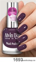 1693/25208 Alvin D'or ADN-16 Лак-Гель для ногтей 1693 матовый темно-лиловый 15мл - фото 97234