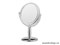 3372 MR-417 Dewal Зеркало настольное, пластик, серебристое, диаметр 13см