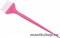 1721 JPP048-1 pink Dewal Кисть для окрашивания волос розовая, узкая, прямая