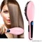 8235 Электрическая расческа-выпрямитель Fast Hair Straightener Розовая - фото 48454