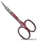 4132 Solinberg Ножницы маникюрные для кутикулы 212-102С «Бордовые ручки»