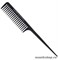 Salon Расчёска серии "Salon Professional" 350-330 черная, пластиковая, с пластиковым хвостиком, L 220мм